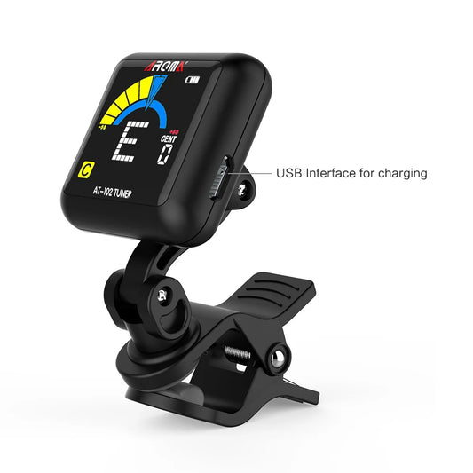 AROMA AT-102 Rechargeable Clip-on Guitar Tuner